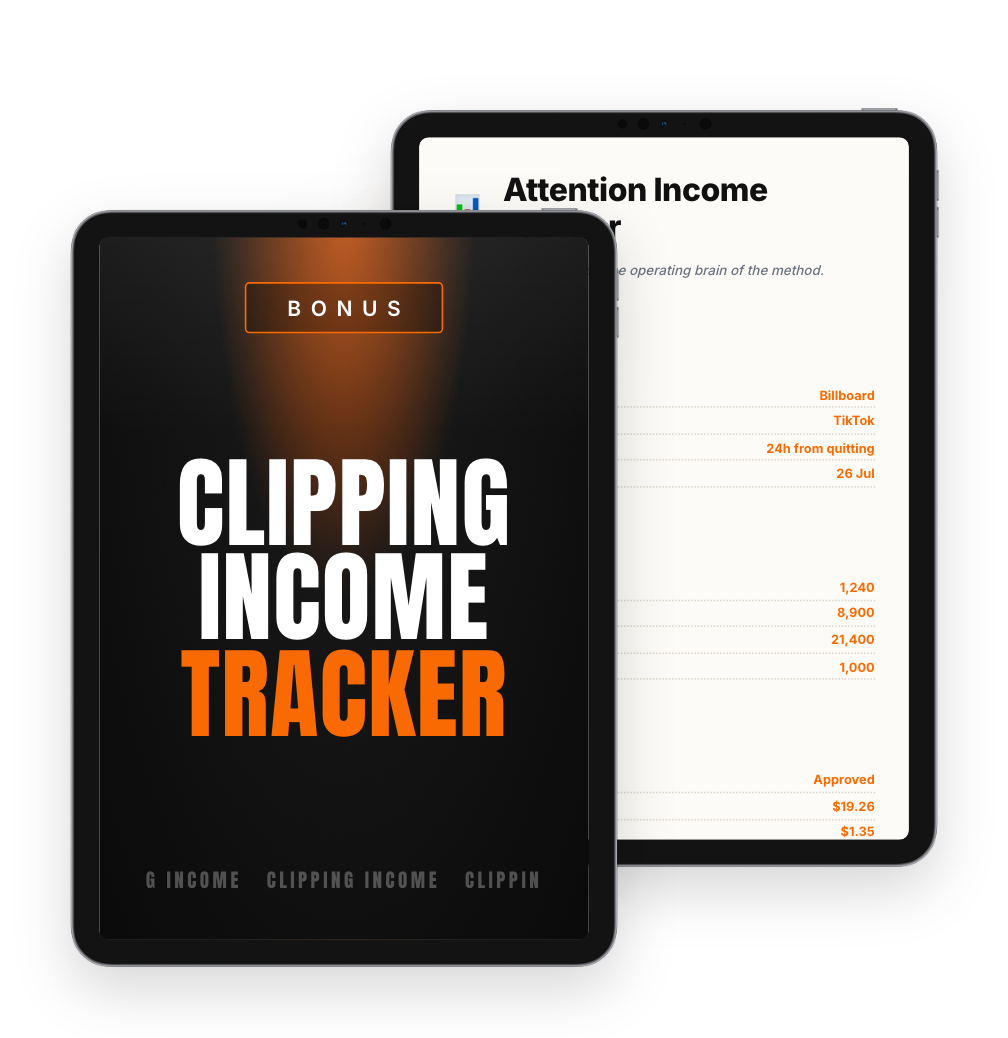 Clipping Income Tracker